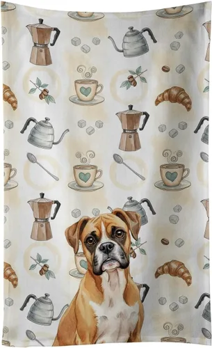 Vista 47 de Caroline's Treasures Afghan Hound - Toalla de cocina para barra de café, terciopelo frontal y lazo de algodón, lavable a máquina Sabueso afgano