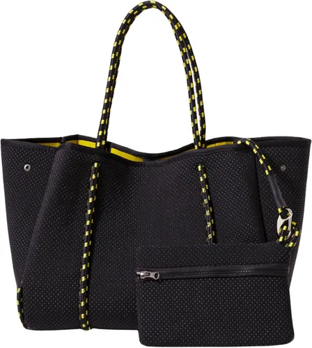 Vista 26 de POPUPS Bolso grande de neopreno para mujer - Bolso de mano de diseñador para todos los días, para el trabajo, la playa y viajes con bolsillos