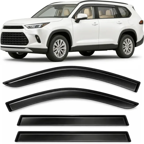 Vista 13 de 2018-2024 Deflectores de visor de ventana lateral adhesivo para Toyota Camry XV70 L LE SE XLE XSE híbrido, protectores de lluvia tintados oscuros