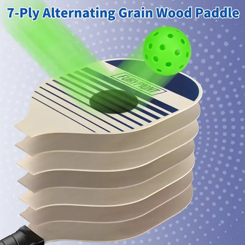 Vista 10 de 10 FT Mini Portable Pickleball Net Equipment Set - Tennis Net for Driveway Backyard, 2 Pickleball Paddles, 8 Pickleballs and Potable Carry