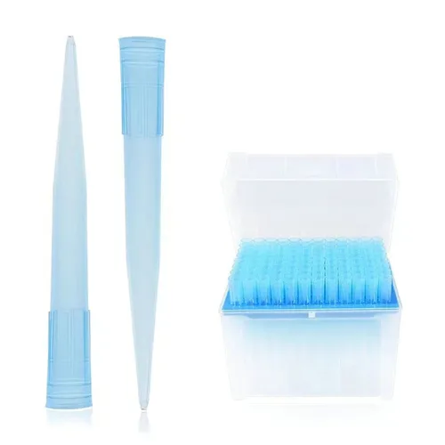 Vista 7 de Puntas de pipeta de 10 ul – Puntas universales de pipeta – en rack, sin ARNasa/DNasa y seguras para pirógenos, transparentes, 96 puntas/paquete