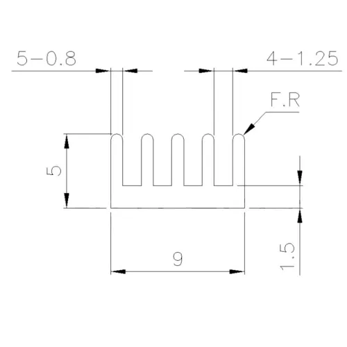 Vista 7 de Disipador de calor de aluminio negro con cinta adhesiva conductora térmica, enfriador de disipador de calor de 9 × 9 × 0.197 in para enfriar