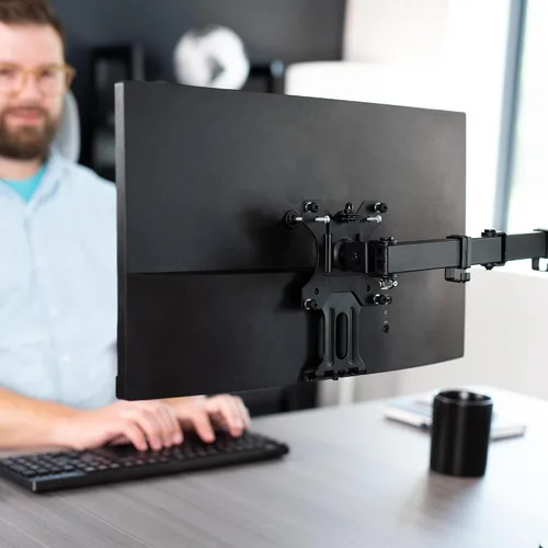 Vista 5 de VIVO Soporte de placa adaptador VESA de fijación rápida diseñado para monitores HP Pavilion 25xw, 24xw, 23xw, 22xw, 22cwa, 27cw, 25cw, 24cw, 23cw