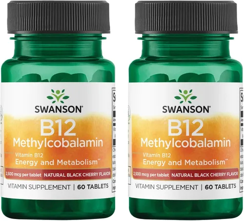 Vista 3 de Swanson Vitamina B-12 de alta absorción de metilcobalamina 2,5 miligramos 60 tabletas