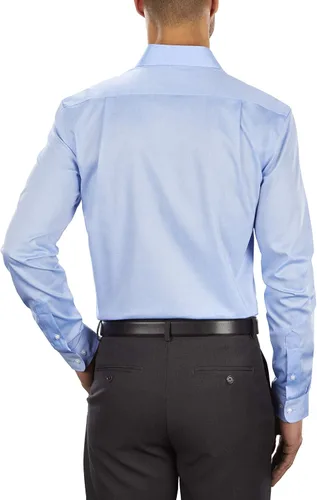 Vista 2 de Tommy Hilfiger - Camisa de vestir para hombre ajustada no necesita plancha