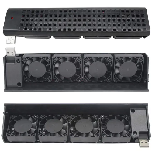 Vista 3 de OSTENT USB Cooling Cooler Fan 4-Fan Automatic Temperature Adjustable for Sony PS3 Console
