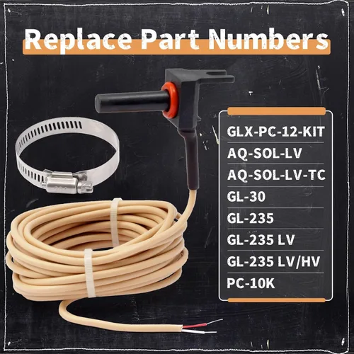 Vista 4 de GLX-PC-12-KIT - Sensor de temperatura de piscina de repuesto para generadores de cloro salino Hayward, sensor de temperatura de agua de 10 K, aire