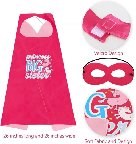 Vista 6 de foci cozi, Anuncio de bebé de hermano mayor, promovido a hermana mayor, regalos de unicornios para niñas