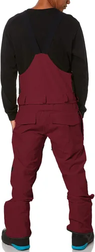 Vista 4 de Newffr Overol con peto de nieve para hombre, resistente al agua, aislado, impermeable, para esquí, snowboard