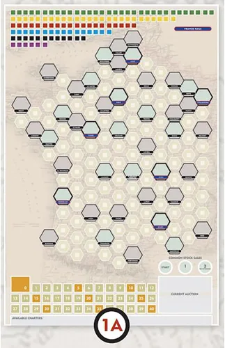 Vista 3 de Rio Grande Games Expansión Franco-German Rails: Estrategia de juego de mesa ferroviario para jugadores experimentados, 3-5 jugadores, juego de 60