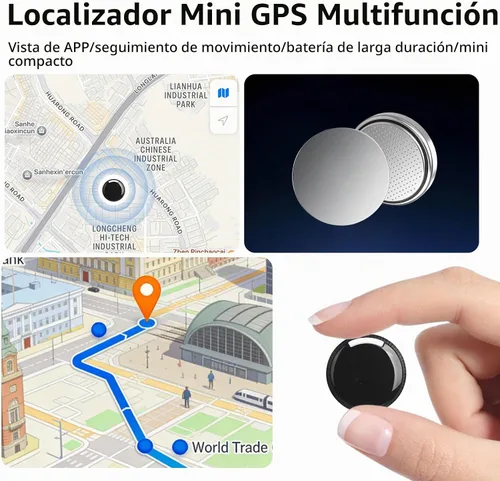 Vista 5 de Mini rastreador GPS portátil para vehículos, seguimiento global, rastreador GPS indetectable, sin tarifa mensual/sin tarjeta SIM, dispositivo