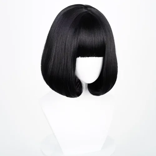 Vista 38 de COSPLAZA Cosplay Pelucas Moda Corto Azul Anime Cabello Elegante Mujer Fiesta Peluca