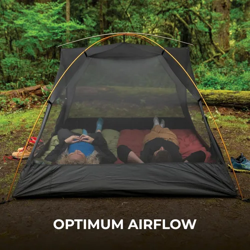 Vista 4 de Teton Sports Mountain Ultra - Tienda de campaña para mochileros de 1 a 4 personas, ligera, perfecta para camping, senderismo y mochilero