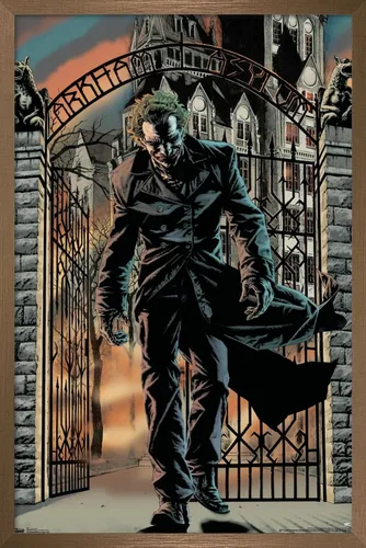 Vista 14 de Trends International DC Comics - Póster de pared de Arkham Asylum The Joker, 22.375 x 34 pulgadas, versión premium sin marco