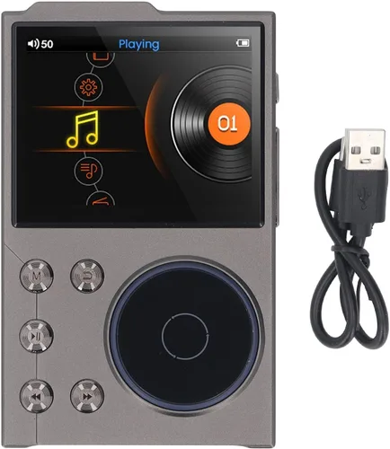 Vista 4 de Reproductor de MP3 de alta fidelidad de 16 GB con Bluetooth, reproductor de audio digital Pantalla HD de 2.4 pulgadas Reproductor de música sin