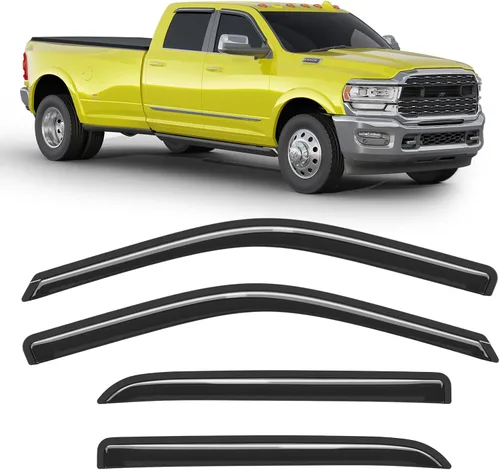 Vista 10 de Protector de lluvia extra grueso para Ford F150 2004-2014 Extended Cab/SuperCab protectores de lluvia con cinta adhesiva lateral de camioneta