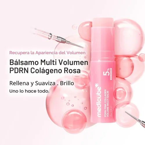 Vista 2 de medicube PDRN - Bálsamo múltiple de colágeno rosa Volufiline, PDRN, NAD, colágeno Bálsamo facial y corporal para debajo de los ojos, cuello