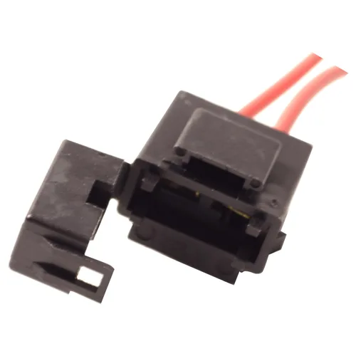 Vista 6 de Conector de portafusibles de automóvil de 32 V 16 AWG de 10 amperios, cable de cable rojo, apto para paneles de caja de fusibles de cajero