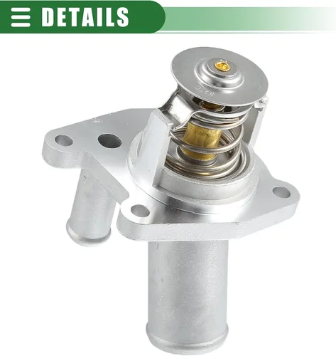 Vista 7 de Motoforti Termostato de salida de agua, conjunto de carcasa del termostato del refrigerante del motor, para Chevrolet Epica 2004-2006, metal
