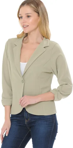 Vista 4 de MINEFREE Chaqueta de punto para mujer, ligera, informal, de manga 34 (S-3XL)