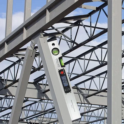 Vista 3 de Medidor de ángulo de nivel de alcohol Imán vertical Inclinómetro de 360°, nivel de espíritu, herramienta de regla digital para manitas, medición