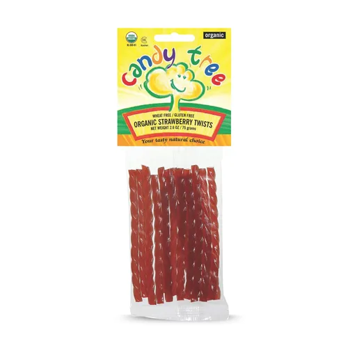 Vista 11 de Candy Tree Giros orgánicos, sin trigo ni gluten, frambuesa, paquete de 4, 2.65 oz