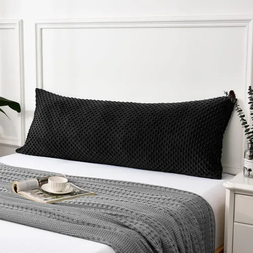 Vista 13 de PHF Minky - Funda de almohada de lunares de 18 x 18 pulgadas, paquete de 2 fundas de cojín de terciopelo real de burbujas de visón suave, acogedora