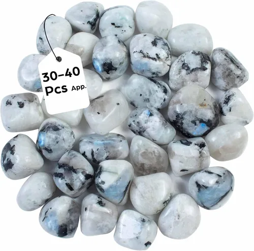 Vista 19 de Crocon Stones and Crystals Bulk 2000+ Carats Natural Crystal Kit for Reiki Healing Crystal Polished, Tumble Stones, Chakra Balancing, Gift, Home #01