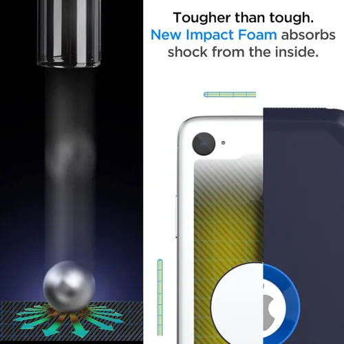 Vista 3 de AICase Funda para iPhone SE Case de 3ª y 2ª Generación, para iPhone SE 2022/2020 Protector de Pantalla Integrado Resistente Protección Antigolpes