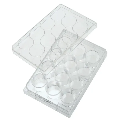 Vista 2 de CELLTREAT PRODUCTOS CIENTÍFICOS 229105 Placa de cultivo tratada de 6 pocillos con tapa; 50/Cs