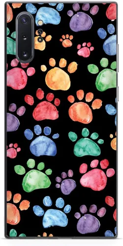 Vista 15 de Inspired Cases - Funda con textura 3D para iPhone Xs Max - Funda protectora de goma para Apple iPhone Xs Max - Estampado de huellas de acuarela