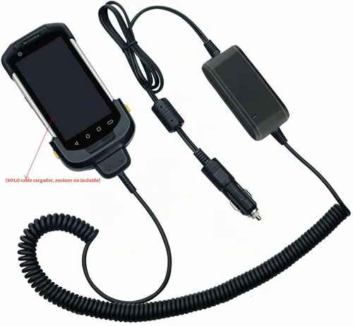 Vista 3 de IYOUBOL Cable de carga de vehículo para TC70 TC72, cable de cargador de coche para símbolo de cebra TC70X TC77,CBL-TC7X-USB1-01 escáner