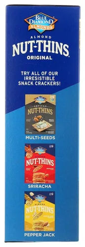 Vista 3 de Blue Diamond Nut-Thins Cracker Snacks, almendra, cajas de 4.25 onzas (paquete de 2)