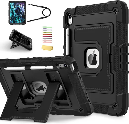Vista 18 de Funda transparente con soporte para iPad Air 3 (Air 3ª generación) de 10.5 pulgadas 2019 y iPad Pro de 10.5 pulgadas 2017 con soporte para 01# Claro
