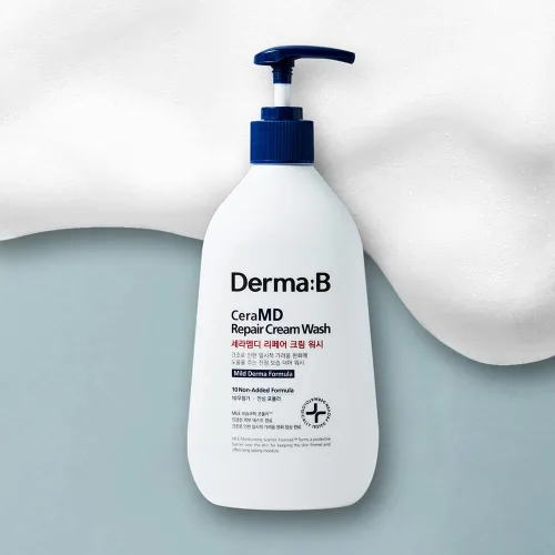 Vista 7 de Derma B CeraMD - Jabón en crema reparadora, sin perfume, limpiador facial y corporal cremoso para pieles secas y sensibles con picazón, gel de baño