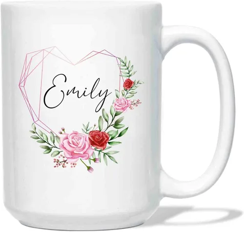 Vista 7 de Taza con texto en inglés "I'll Be There For You", taza personalizada con nombre, taza de café con nombre personalizado, regalo para cumpleaños
