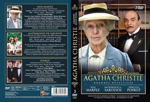 Vista 2 de Grandes Detectives - MISS MARPLE. "Se anuncia un asesinato" - MATRIMONIO DE SABUESOS. "El caso de la perla rosa - POIROT. "Asesinato en el Orient