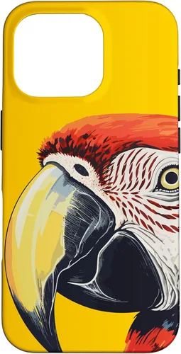Vista 20 de Funda para iPhone 16 con diseño de guacamayo pájaro
