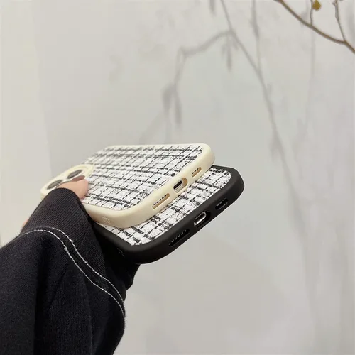 Vista 7 de Funda de silicona con diseño de rayas de punto retro para iPhone 14, 13, 12, 11 Pro Max X XR XS Max 7 8 Plus SE 2020, carcasa trasera suave