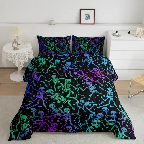 Vista 38 de Erosebridal - Juego de edredón Samurai, juego de ropa de cama al atardecer, edredón japonés de samurái cálido y suave, decoración de dormitorio