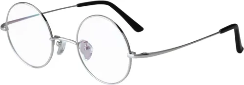 Vista 14 de Agstum Marco de gafas ópticas redondas retro de titanio puro 44-24-140