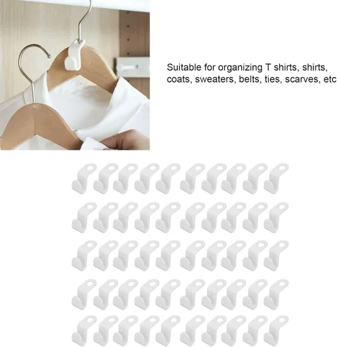 Vista 7 de Pilipane Ganchos de conector para colgar ropa, clips extensores de percha, mini ganchos en cascada para colgar ganchos de conexión en cascada