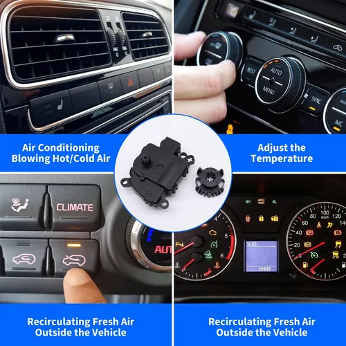 Vista 9 de Actuador de puerta de mezcla de calentador HVAC con engranaje 68224186AA 604-057 compatible con Jeep Grand Cherokee 2014-2021 Grand Cherokee WK 2022