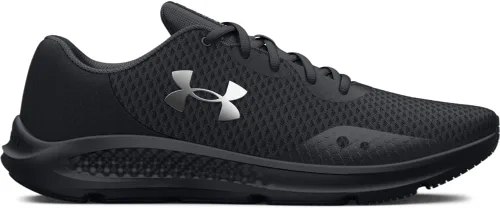 Vista 5 de Under Armour Charged Pursuit 3 - Tenis de correr para mujer, Negro