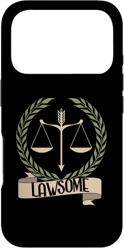 Vista 30 de Lawsome Scales Of Justice Lawyer Law Student Case for iPhone 16