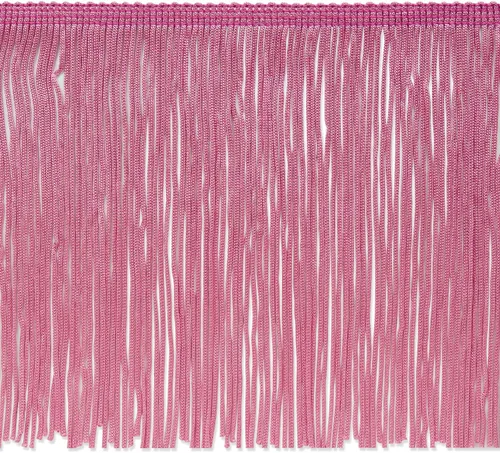 Vista 13 de Trims by The Yard Borde de flecos de cadeneta de 6 pulgadas, poliéster, decorativo, versátil para C rosa rubor (corte de 5 yardas)