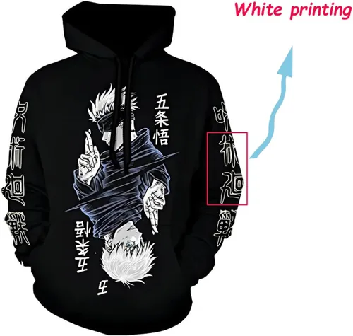 Vista 2 de Volrath Sudaderas con capucha y pantalones deportivos de anime unisex Itadori Cosplay Fushiguro Megumi Cosplay sudaderas con capucha