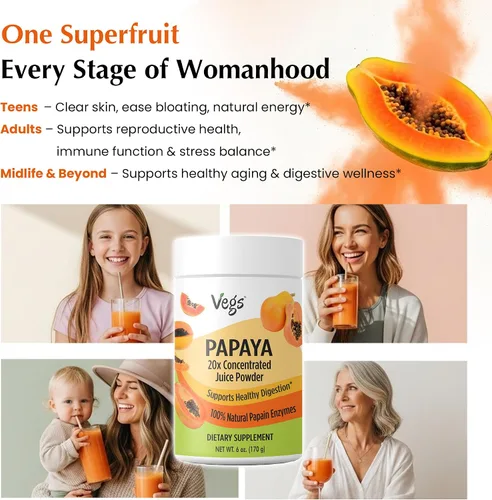 Vista 8 de Jugo de papaya en polvo con enzima digestiva de papaína natural, concentrado y liofilizado 20:1 concentrado y liofilizado en polvo para la digestión