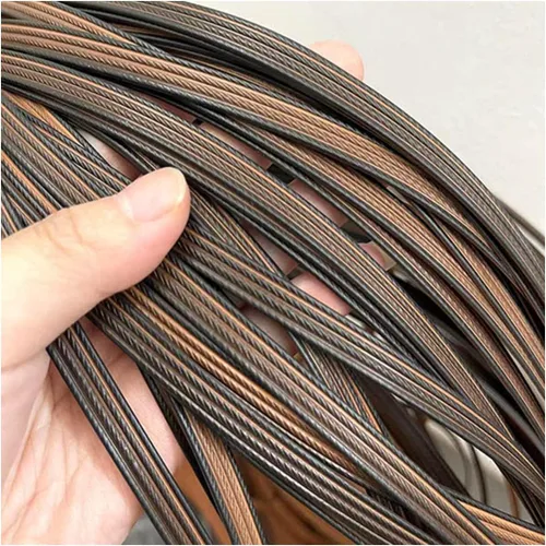 Vista 14 de Ratán plástico sintético, cuatro líneas que tejen material de ratán de plástico, material de reparación de mimbre, kit de reparación de muebles
