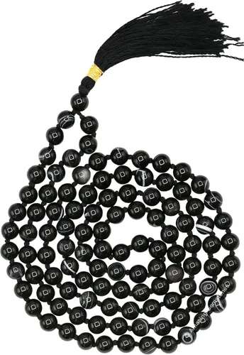 Vista 28 de Collar y Pulsera de Cuentas de Oración Japa Mala de Amazing Gemstone, 108 Cuentas para Meditación turquesa (African Turquoise)